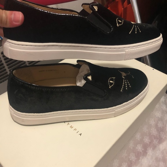 Charlotte Olympia kitty slip-on sneakers - Picture 5 of 6